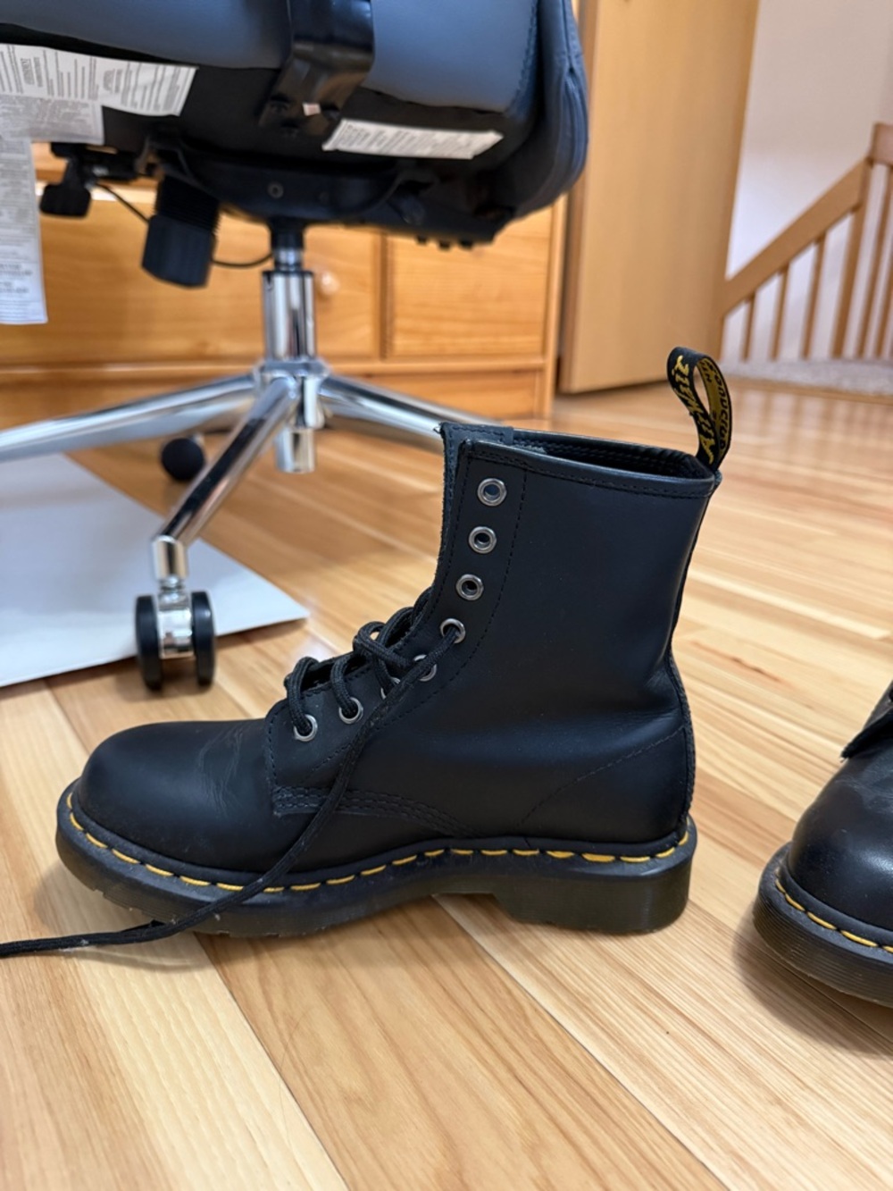 Classic Dr. Martens Black Leather Boot